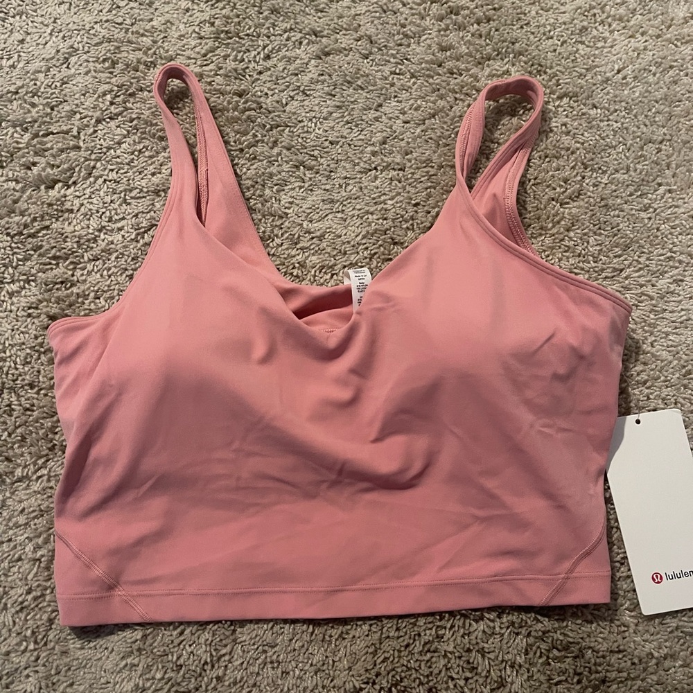 Align cropped tank top powder puff pink NWT